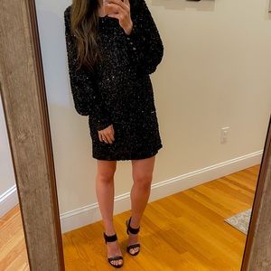NWT Black Sequin Dress